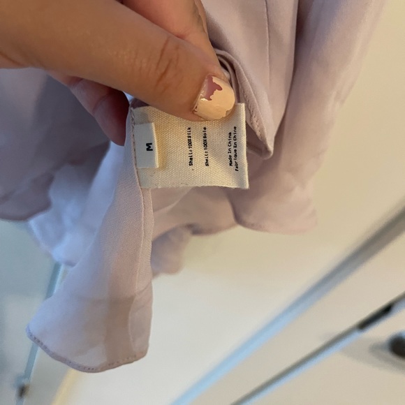 L’AGENCE SILK RUFFLE BLOUSE - Picture 5 of 5